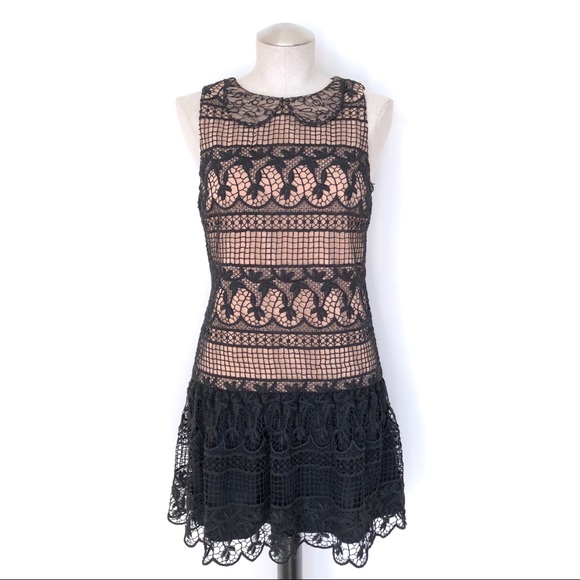 Alice + Olivia Peri Ruffle Hem Mini Dress Size 4 - Picture 1 of 8